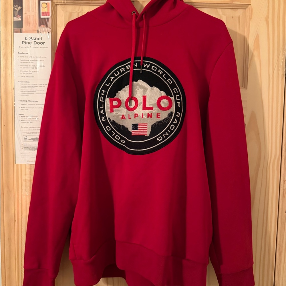 POLO RALPH LAUREN Alpine World Cup Racing USA Hoodie Sweatshirt
